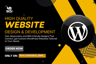 design wordpress website on bluehost godaddy siteground hostinger hostgator