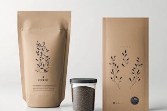 do a winning product label, packaging and box design
