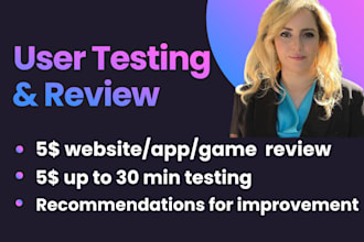 test and review your website, mobile apps, games, product,