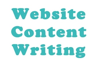 write your website content