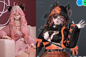 edit vrchat booth avatar vrchat furry avatar model blender unity vroid nsfw dps
