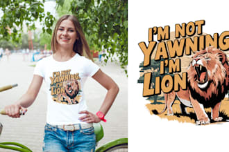 create graphic t shirt and merchandise design