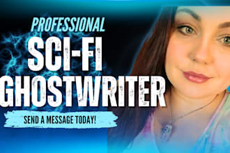 ghostwrite or rewrite gripping fantasy or scifi story