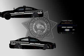 design custom livery of police, ems, cars of fivem