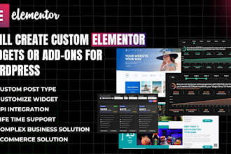 create custom elementor widgets or add ons for wordpress