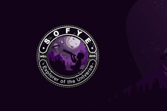 design futuristic logo for tech startups, space, and technology