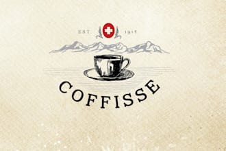 design classic retro vintage hand drawn hipster logo