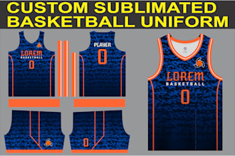 full custom basketball jersey design
