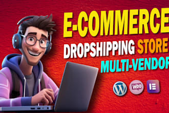 do wordpress ecommerce multi vendor dropshipping store with woocommerce website