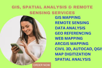 do any gis mapping, remote sensing or spatial analysis