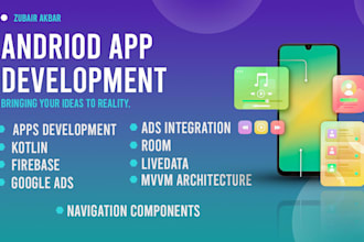 do mobile app developement for android apps and build any app in kotlin