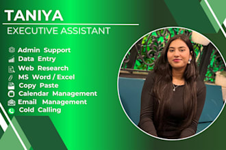 be your personal executive virtual assistant for admin help
