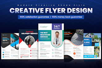 eye catching, creative flyer and dl flyer design service