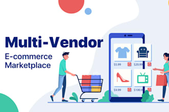 build marketplace app, multivendor, ecommerce app, multi vendor website