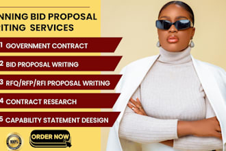win rfp rfq bid proposal government contract bid proposal capability statement