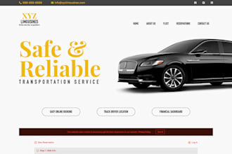 create a website for your limo, taxi and bus business