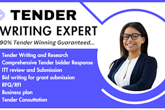 do UK itt, healthcare, construction, cleaning tender proposal writing, research