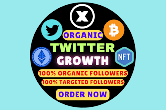 do crypto twitter x marketing or promotion for real organic followers growth