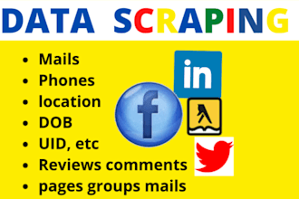 extract social media data in any paltforms web extract