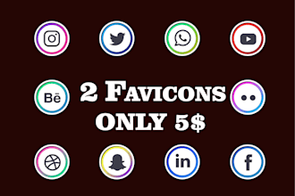 design modern favicon for website
