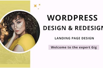 design wordpress website design redesign wordpress elementor pro design website