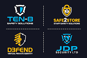 do modern tech technology startup crypto token saas security logo