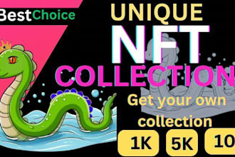 design nft art traits and generate collection with metadata