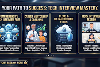 do professional tech interview preparation, career mentorship