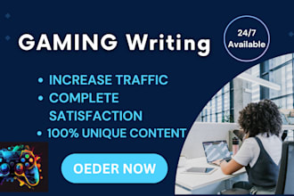 be your gaming writing expert