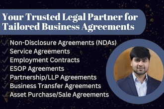 draft and review contracts, ndas, and business agreement