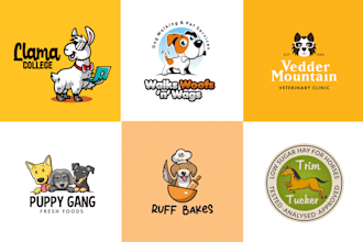 design pet shop, veterinary clinic or animal shelter logo