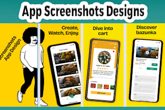 create app screenshots or app store screenshots for you
