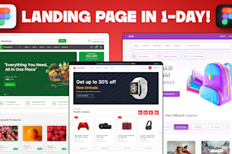 design a business landing page website responsive template