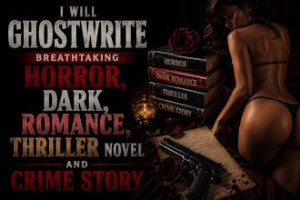 ghostwrite breathtaking horror, dark, romance thriller novel and crime story