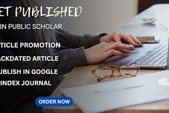 write and publish articles in google scholar peer reviewed indexed journal