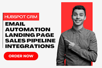 setup and manage your hubspot CRM email automation, hubspot landing page funnel