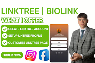 customize linktree landing page link instagram beacon linkpop hypesocial tap bio