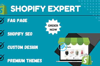do shopify website design and redesign with premium themes