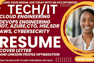 craft an ats IT, tech, azure, cloud, big data, sre, devops eng, resume and CV