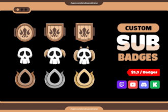 make amazing sub badges for your stream