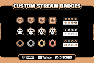 make amazing sub badges for your stream
