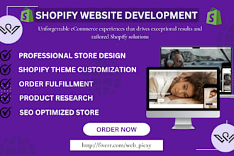 set up shopify website development, shopify dropshipping store and shopify store