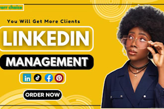 be your social media manager content creation instagram and linkedin marketing