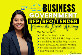 do sap ariba and write rfp, rfq or itt tender to win canada government contract