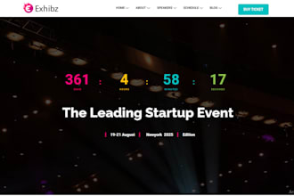 event conference wordpress website