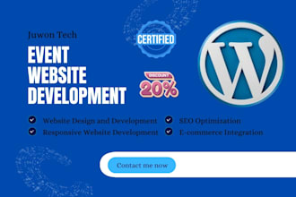build your event website, event management with ticket