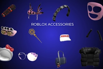 create and custom 3d roblox ugc, 3d roblox model, roblox items and accessories