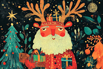 make design christmas cards, holiday invites,