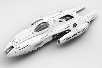 make scifi vehicle design and spaceship concept art