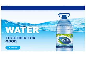 design water bottle shopify store plastic water bottle mineral water store